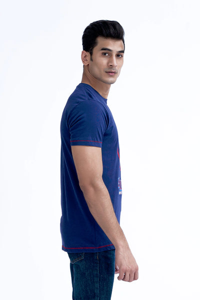 Ink Blue Graphic T-Shirt