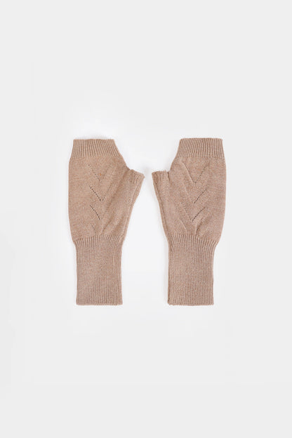 Snug Fit Knitted Fingerless Gloves - Cougar Clothing