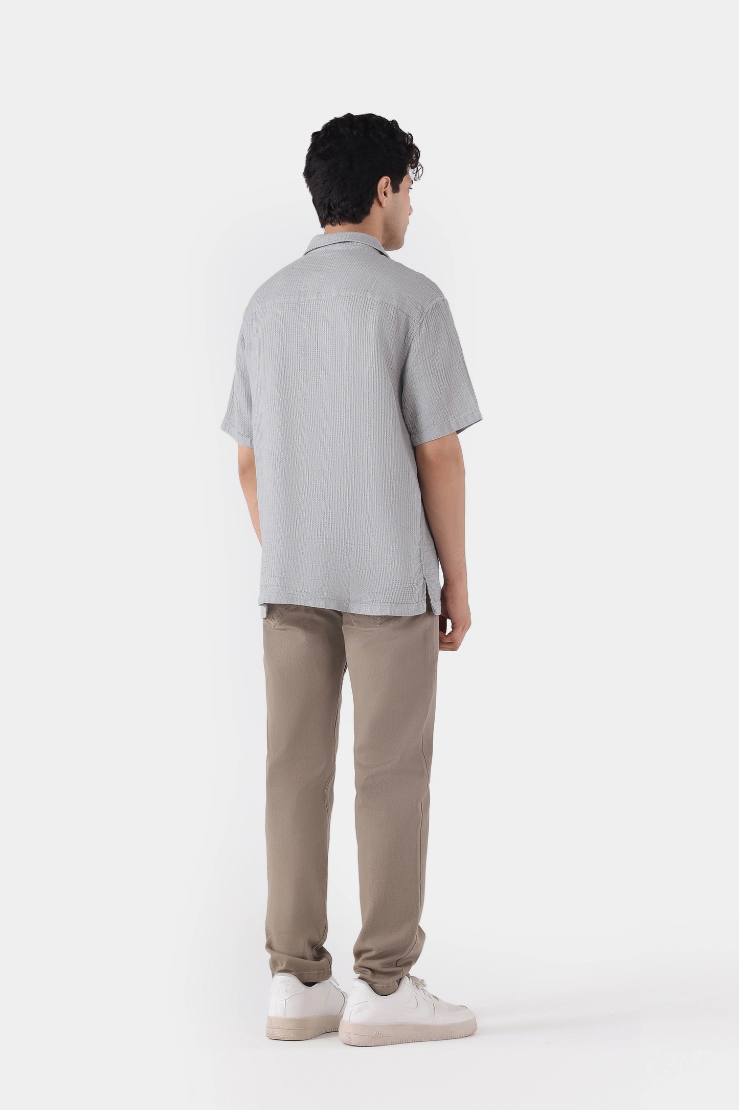 Textured Resort Collar Shirt - Cougar Clothing