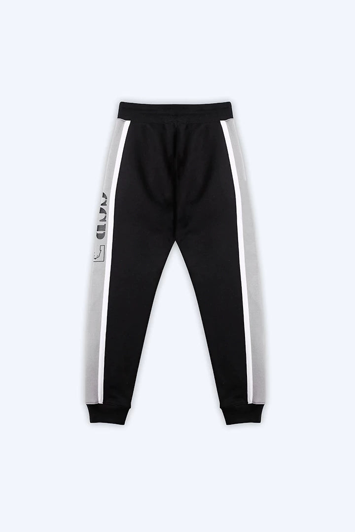 Contrast Panel Knitted Jogger Pants