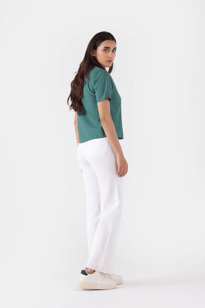 Frayed Hem Jeans - Cougar Clothing