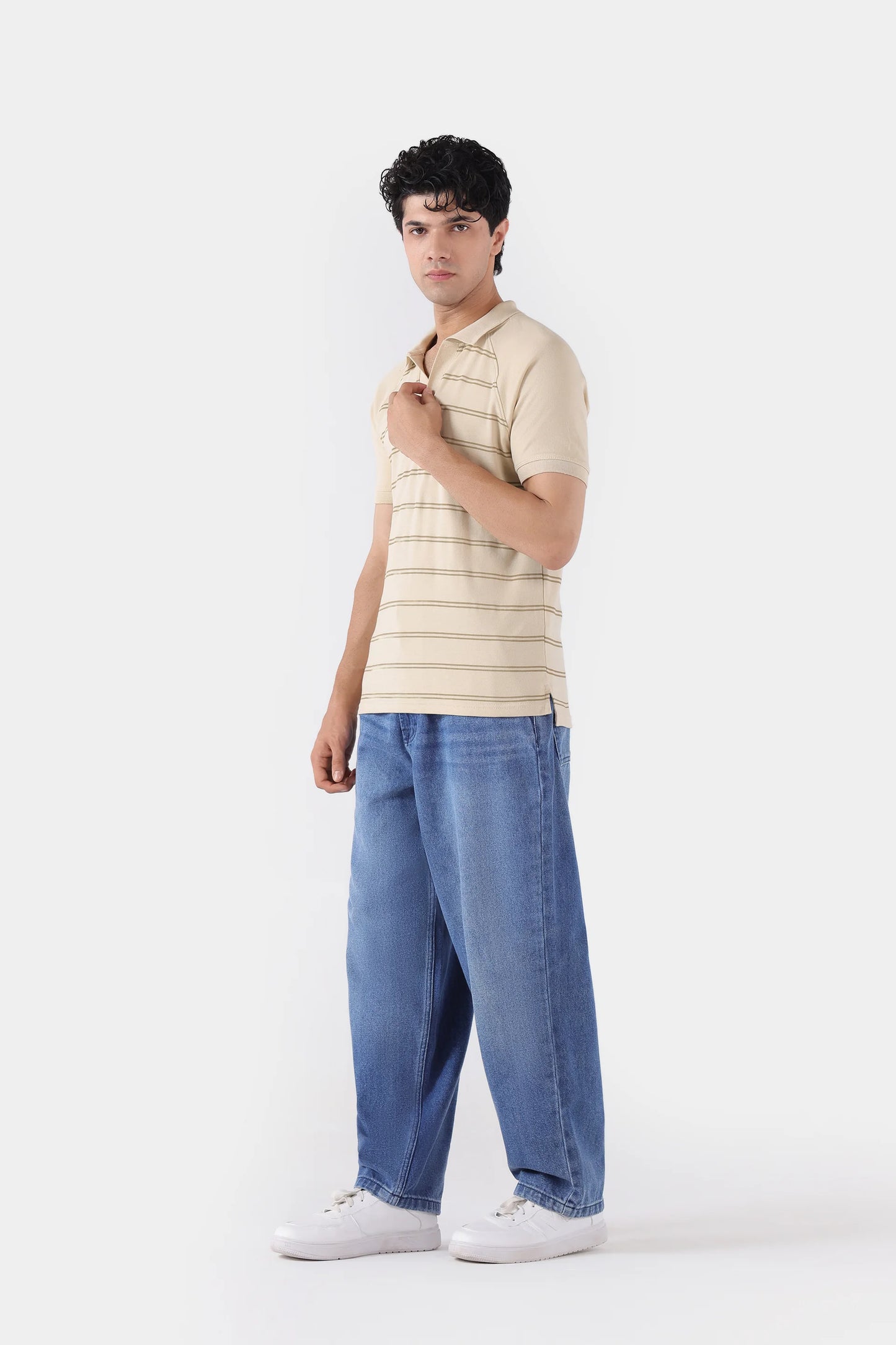 Raglan Striper Polo - Cougar Clothing