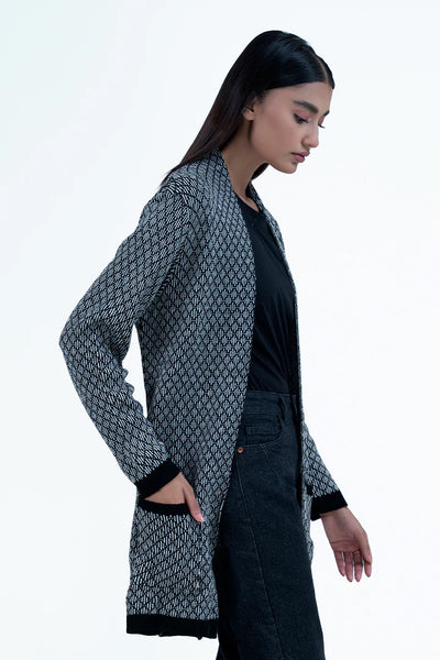 Black Long Cardigan Sweater