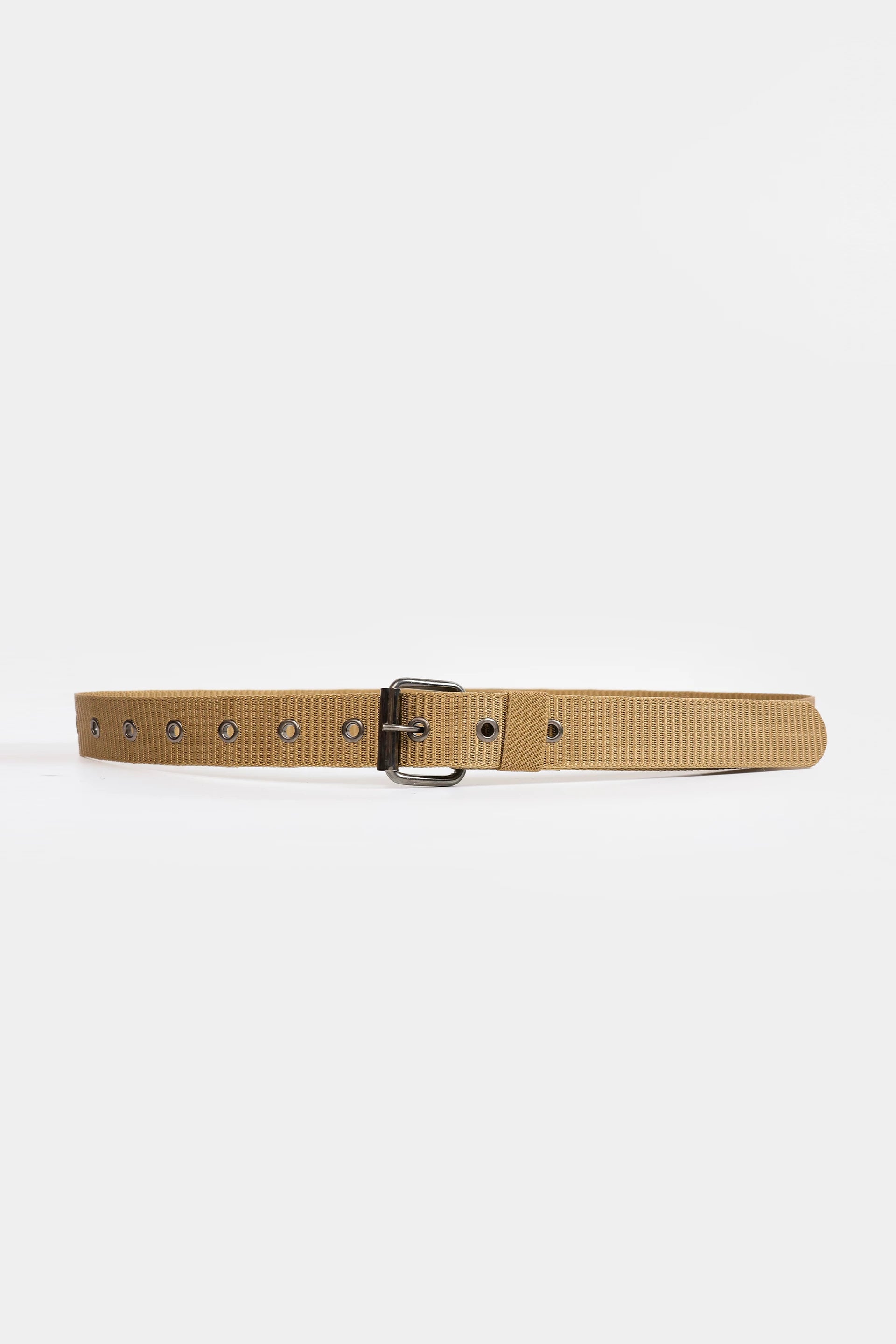 Webbing Belt With Metal Eyelets - Cougar Clothing