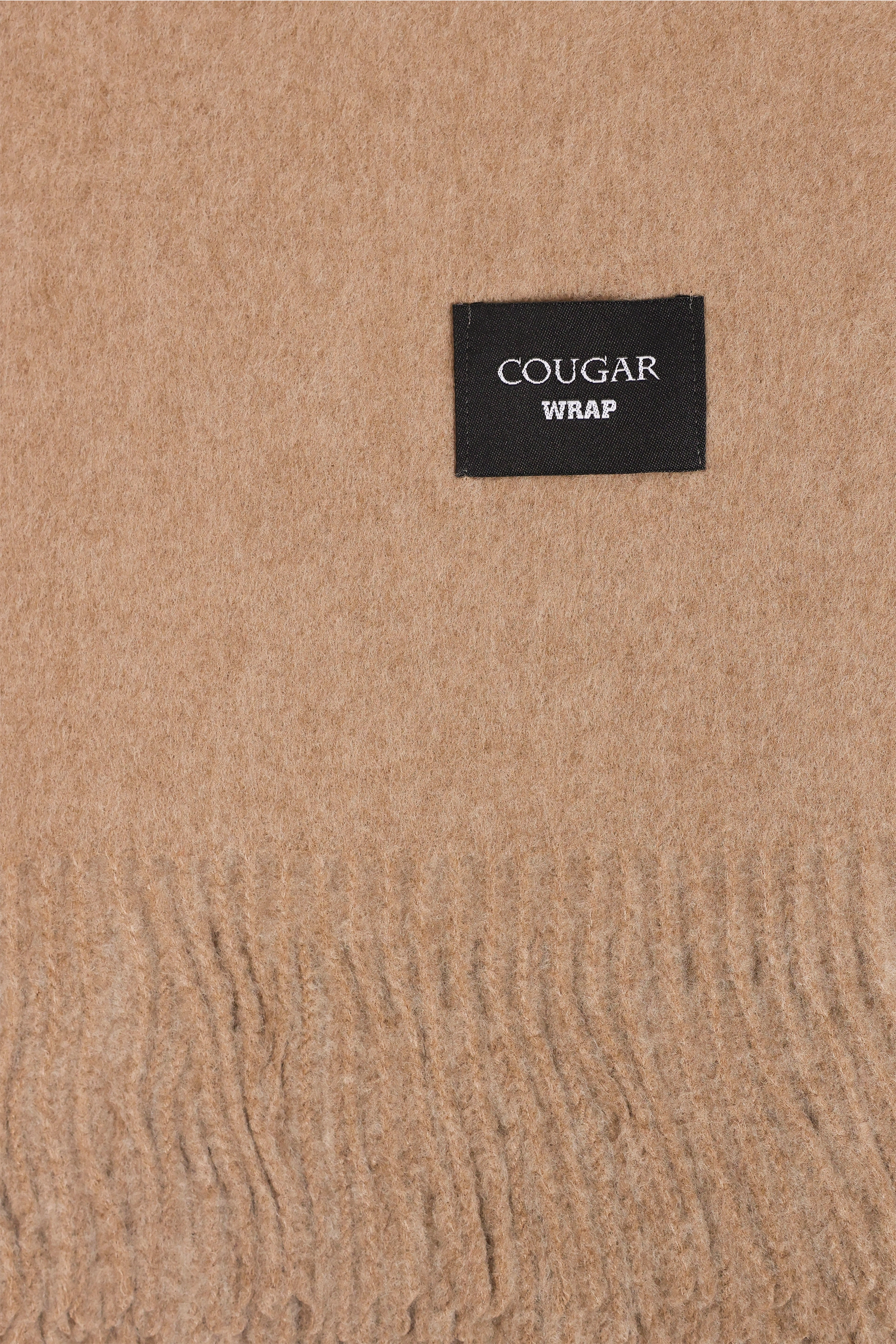 Fringe-Detailed Knit Shawl - Cougar Clothing