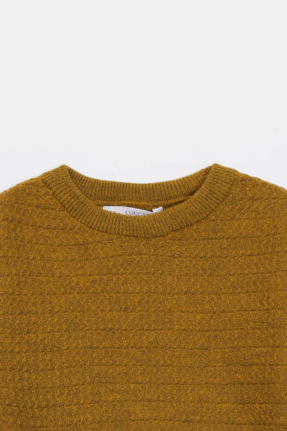 Textured Crew Neck Sweater - Cougar Clothing