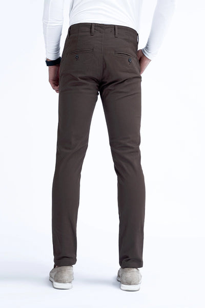 Chocolate Slim Fit Chino Pants