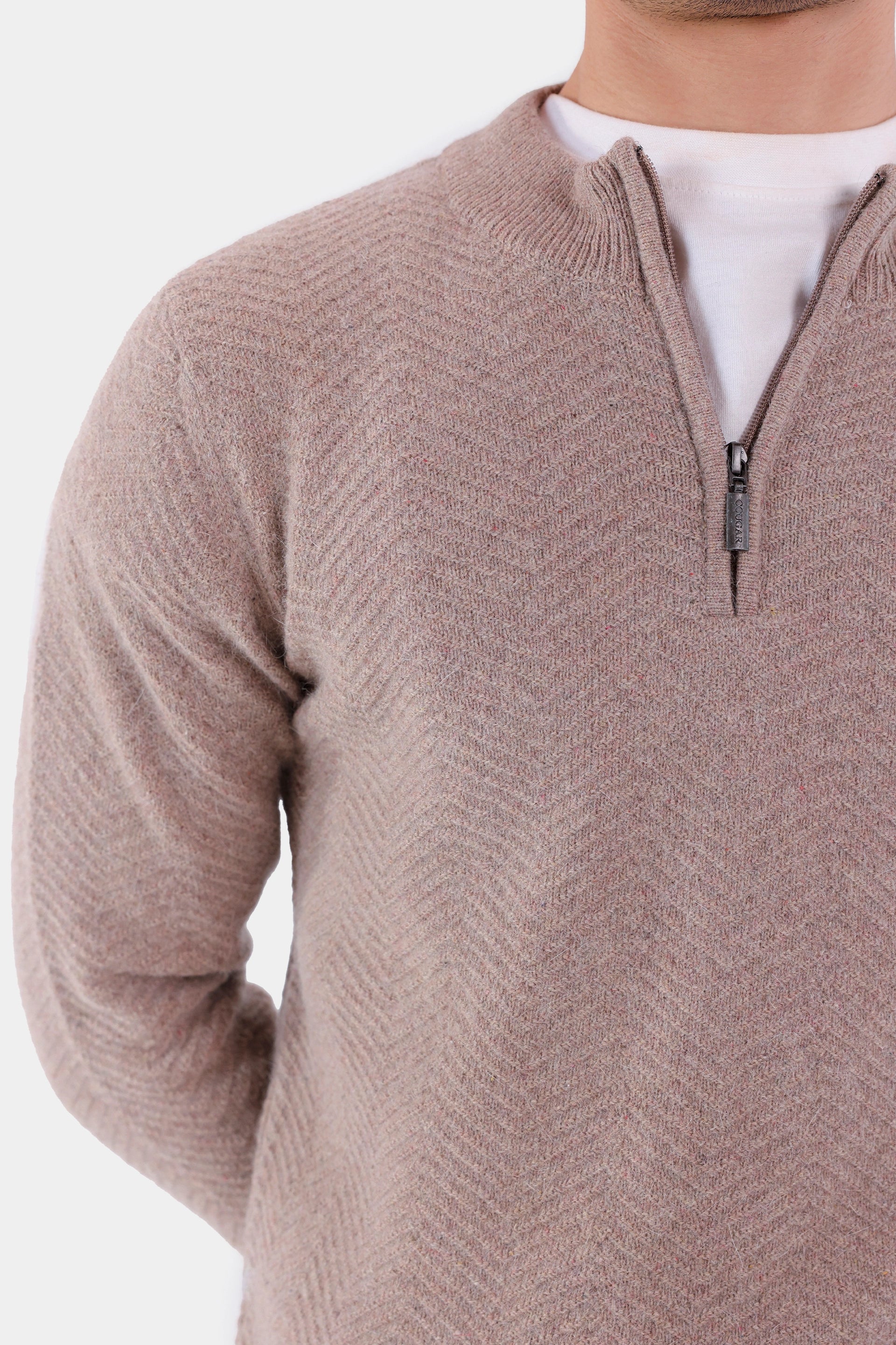 Cozy Quarter Zip Sweater - Cougar Clothing