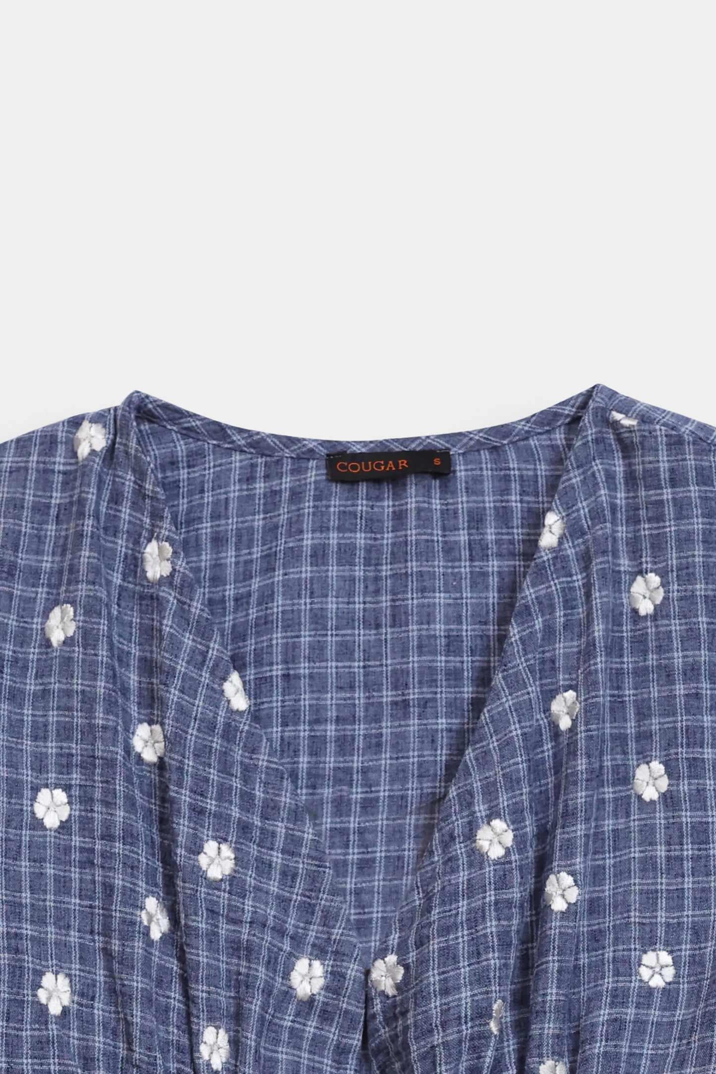 Yarn Dyed Embroidered Top - Cougar Clothing