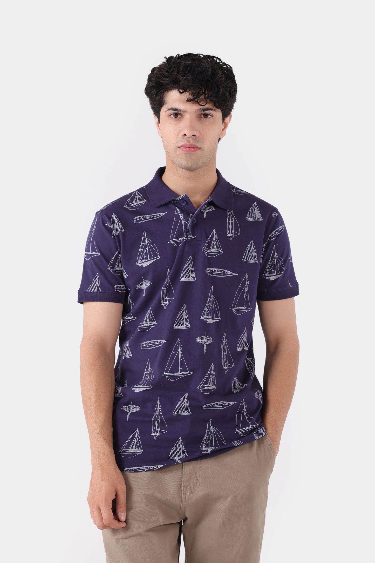 All Over Printed Polo - Cougar Clothing