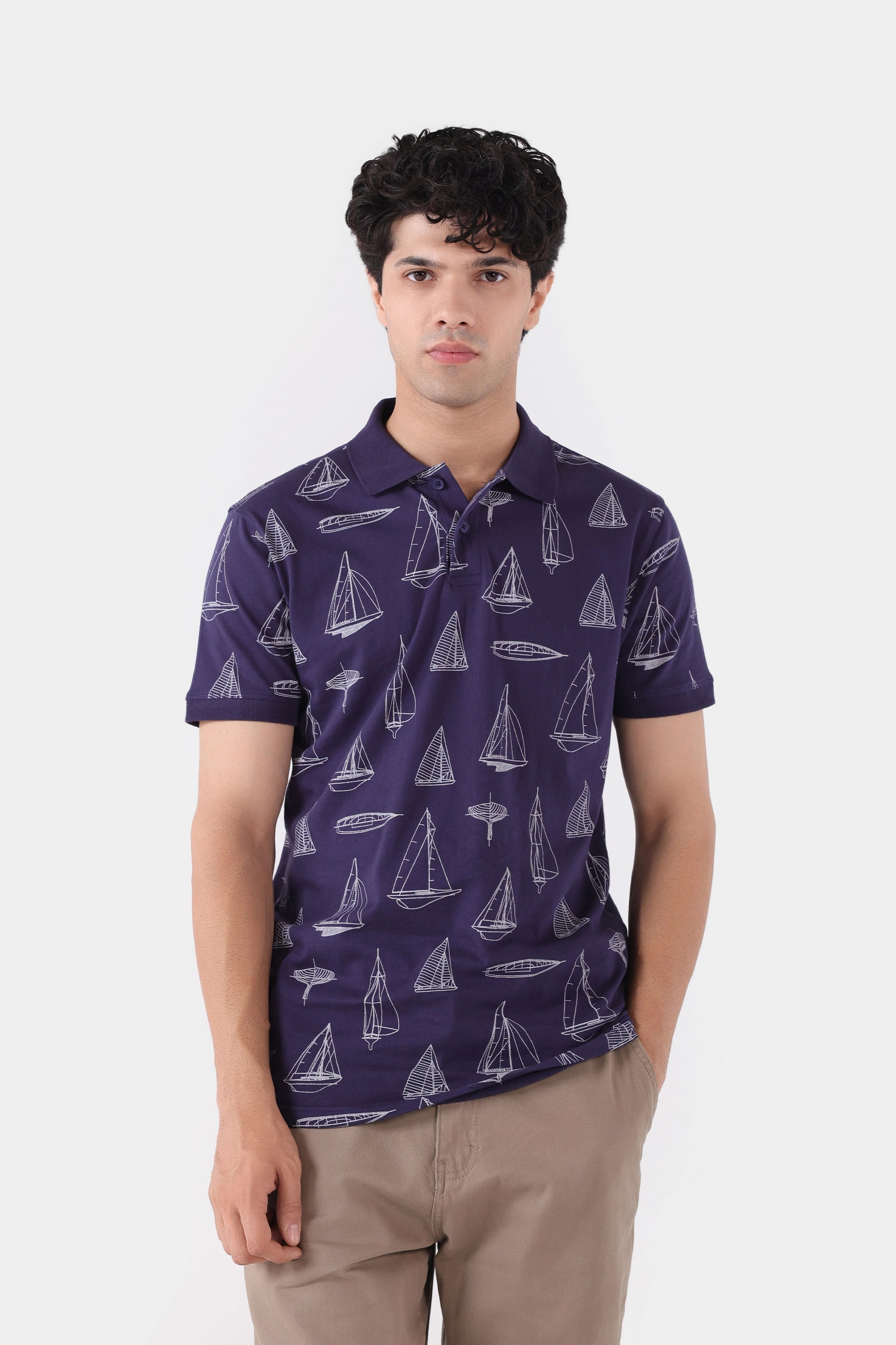All Over Printed Polo - Cougar Clothing
