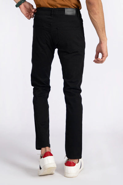 Black Five Pocket Slim Fit Pants