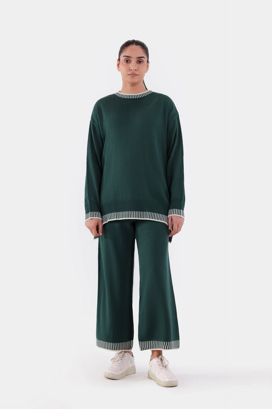 Contrast Trimmed Co-Ord Set - Cougar Clothing