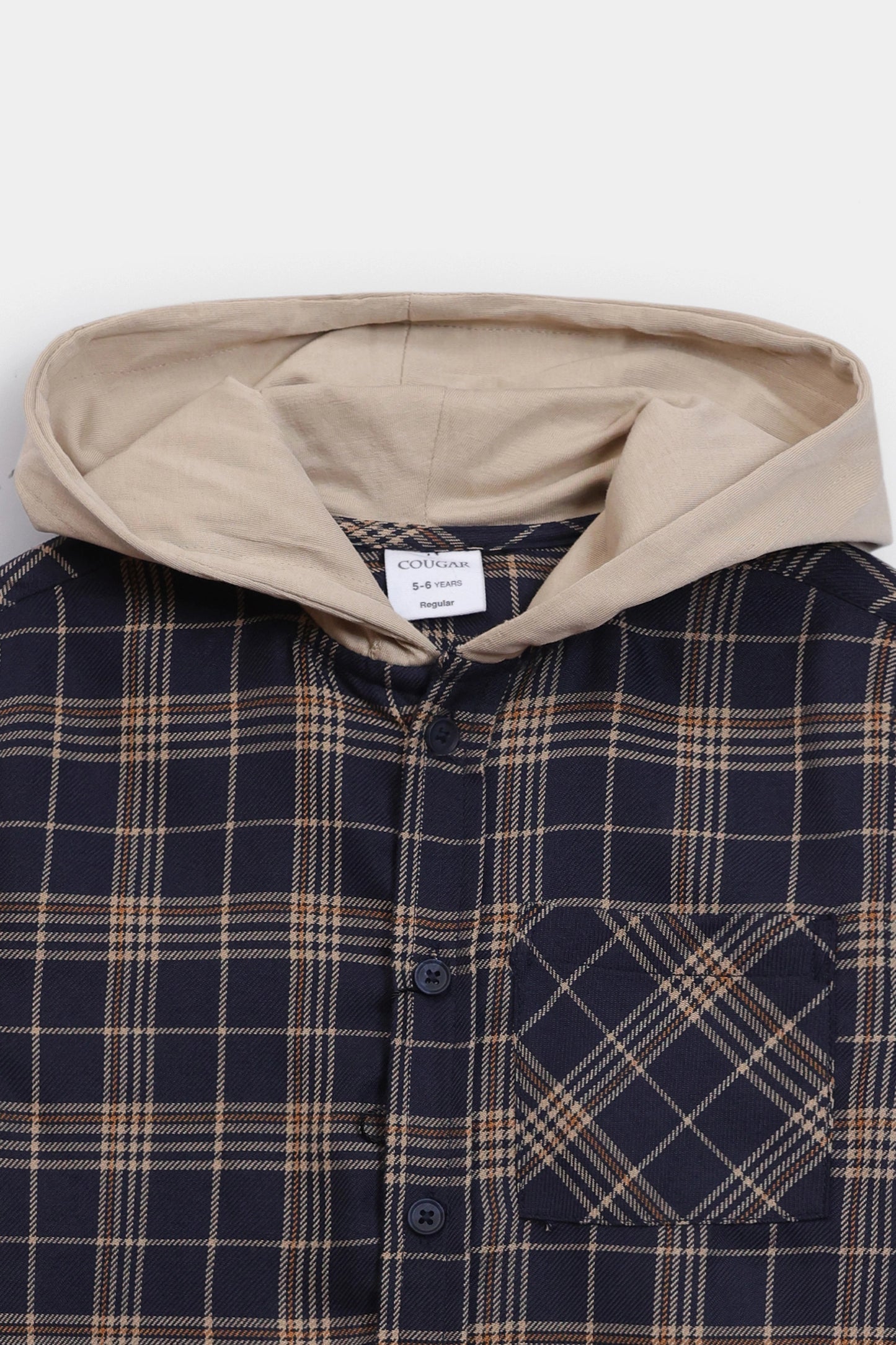 Hooded Cotton Shirt - Cougar Clothing