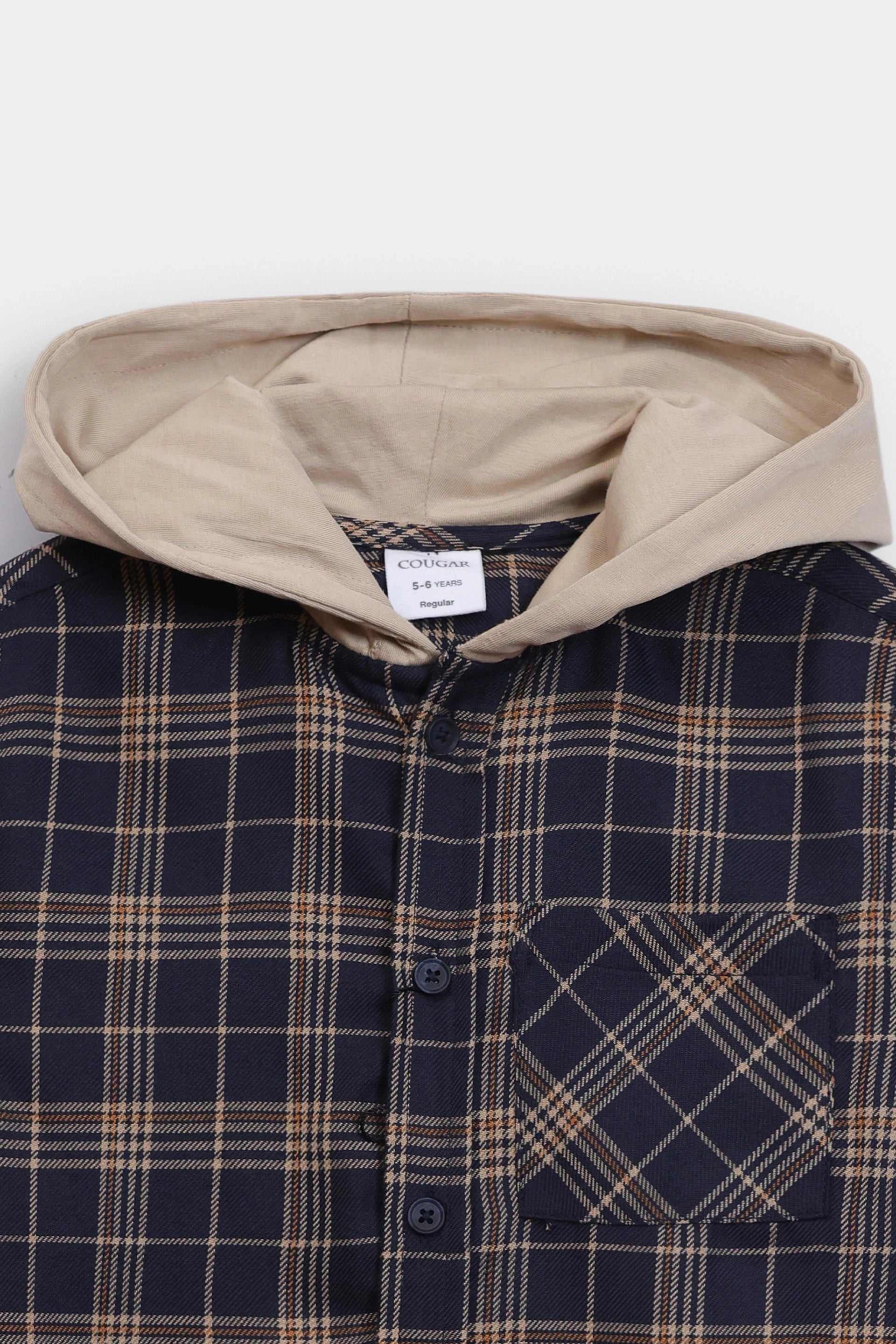 Hooded Cotton Shirt - Cougar Clothing