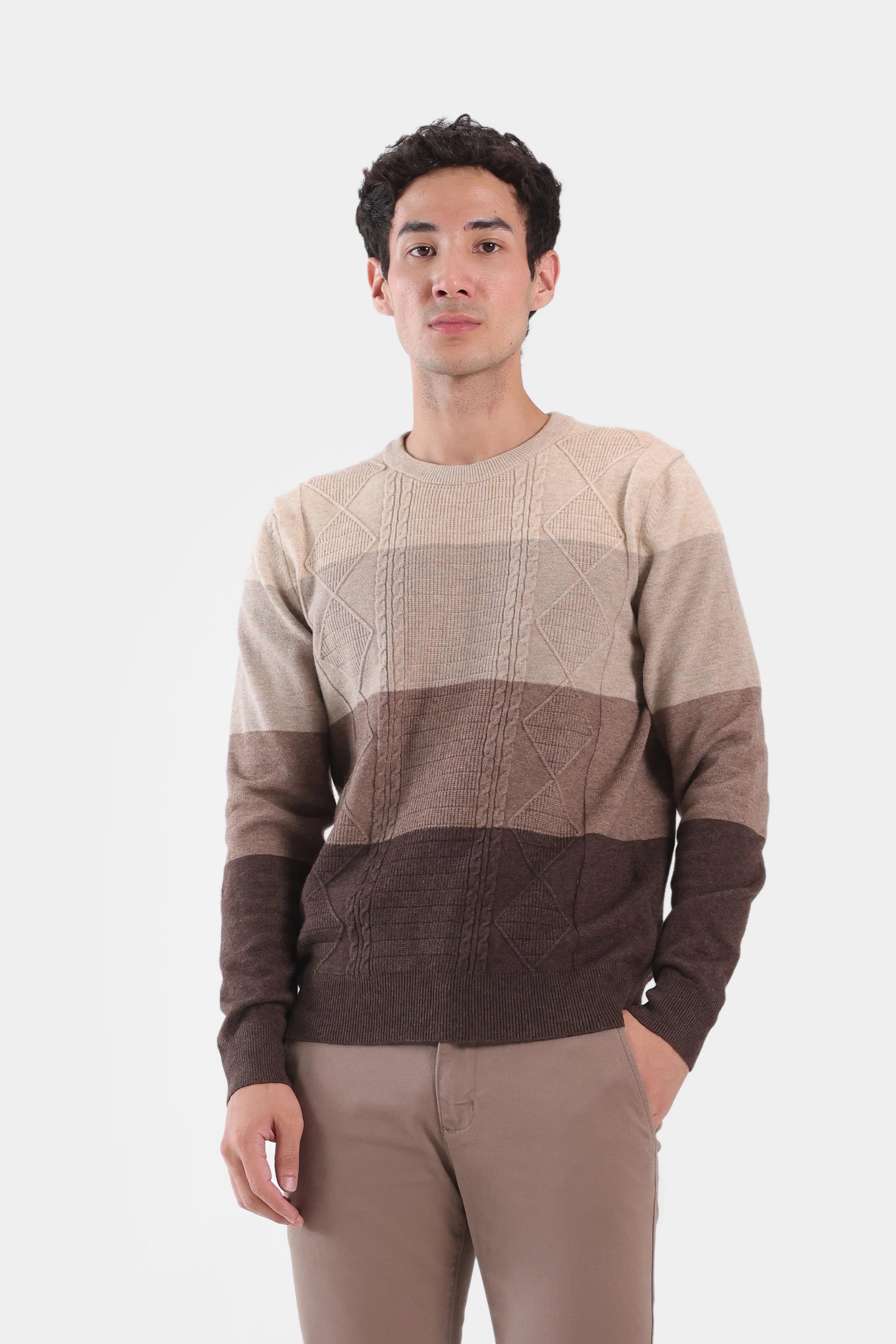 Color Block Sweater - Cougar Clothing