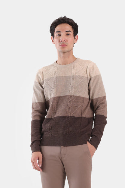 Color Block Sweater - Cougar Clothing