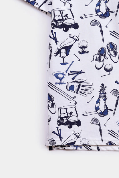 All Over Printed Polo - Cougar Clothing