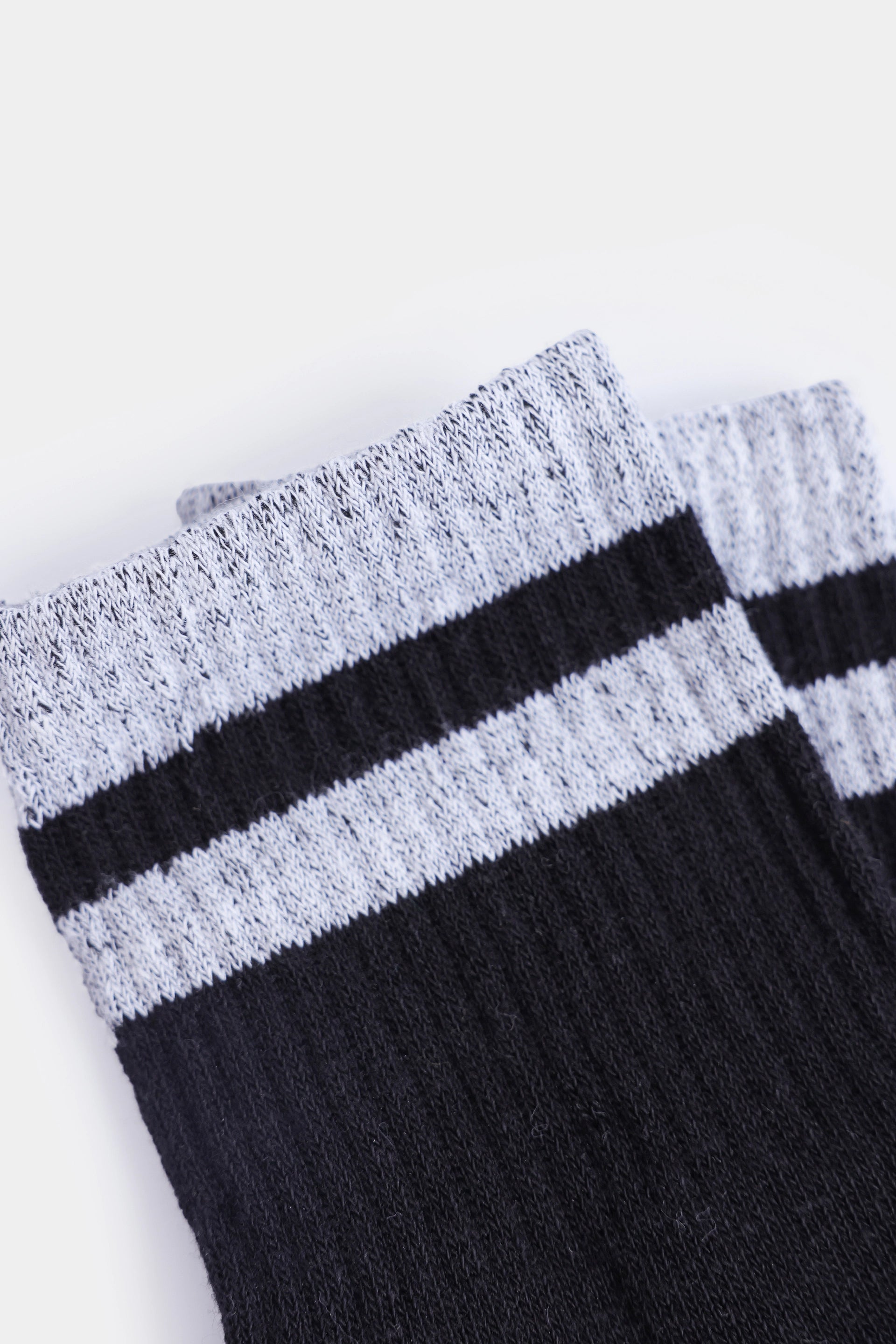 Pack of 3 Striped Cuffed Short Crew Socks - Cougar Clothing