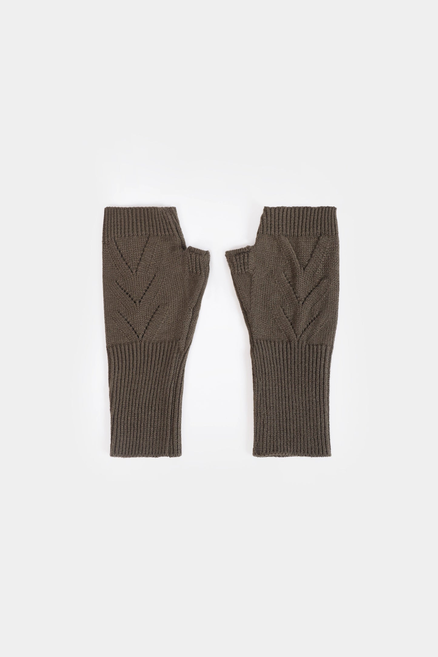 Snug Fit Knitted Fingerless Gloves - Cougar Clothing