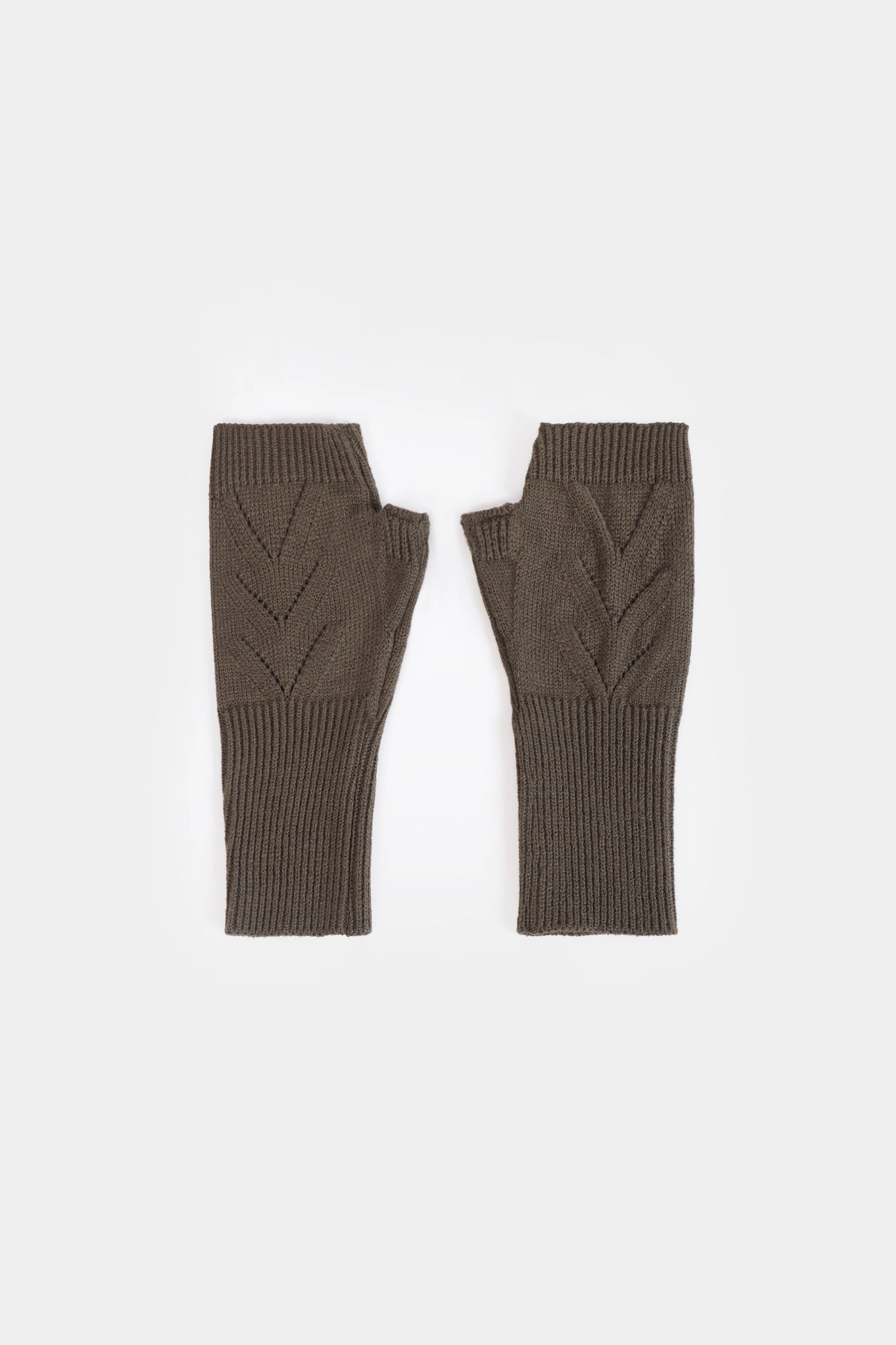 Snug Fit Knitted Fingerless Gloves - Cougar Clothing