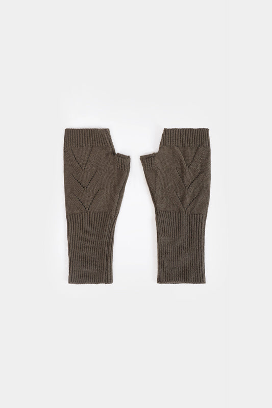 Snug Fit Knitted Fingerless Gloves - Cougar Clothing