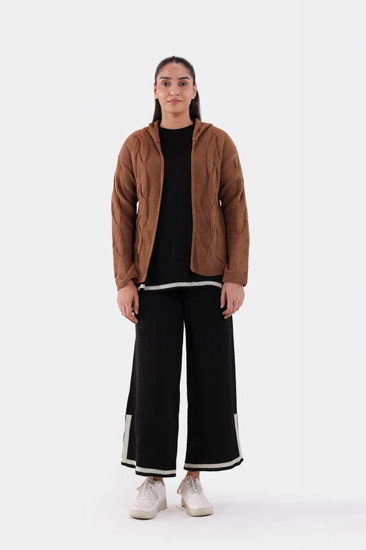 Hooded Front Open Cardigan - Cougar Clothing