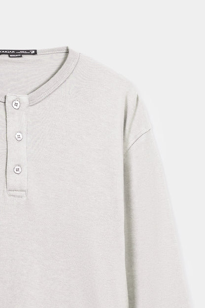 Basic Henley T-Shirt - Cougar Clothing