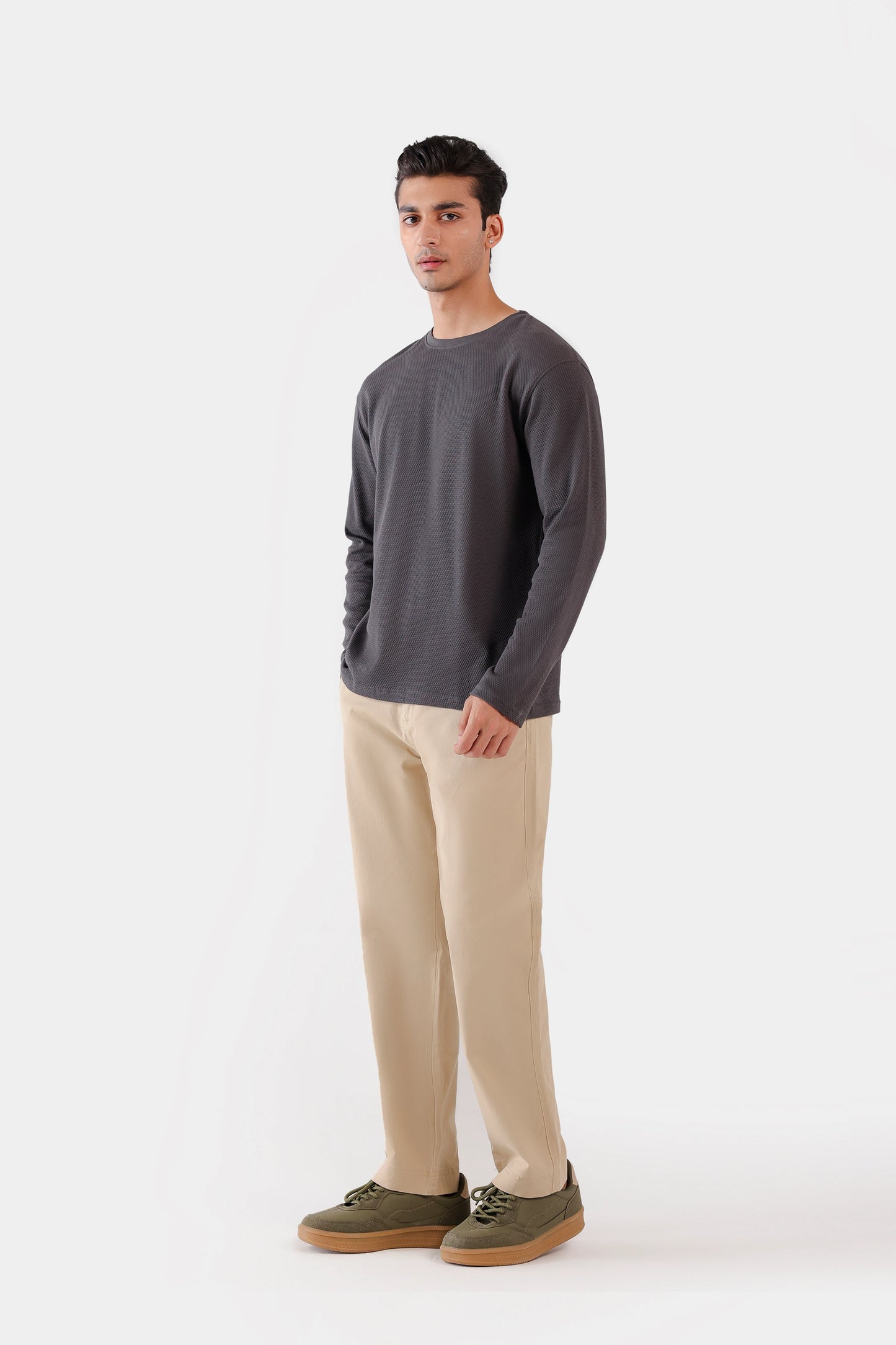 Popcorn Knit T-Shirt - Cougar Clothing