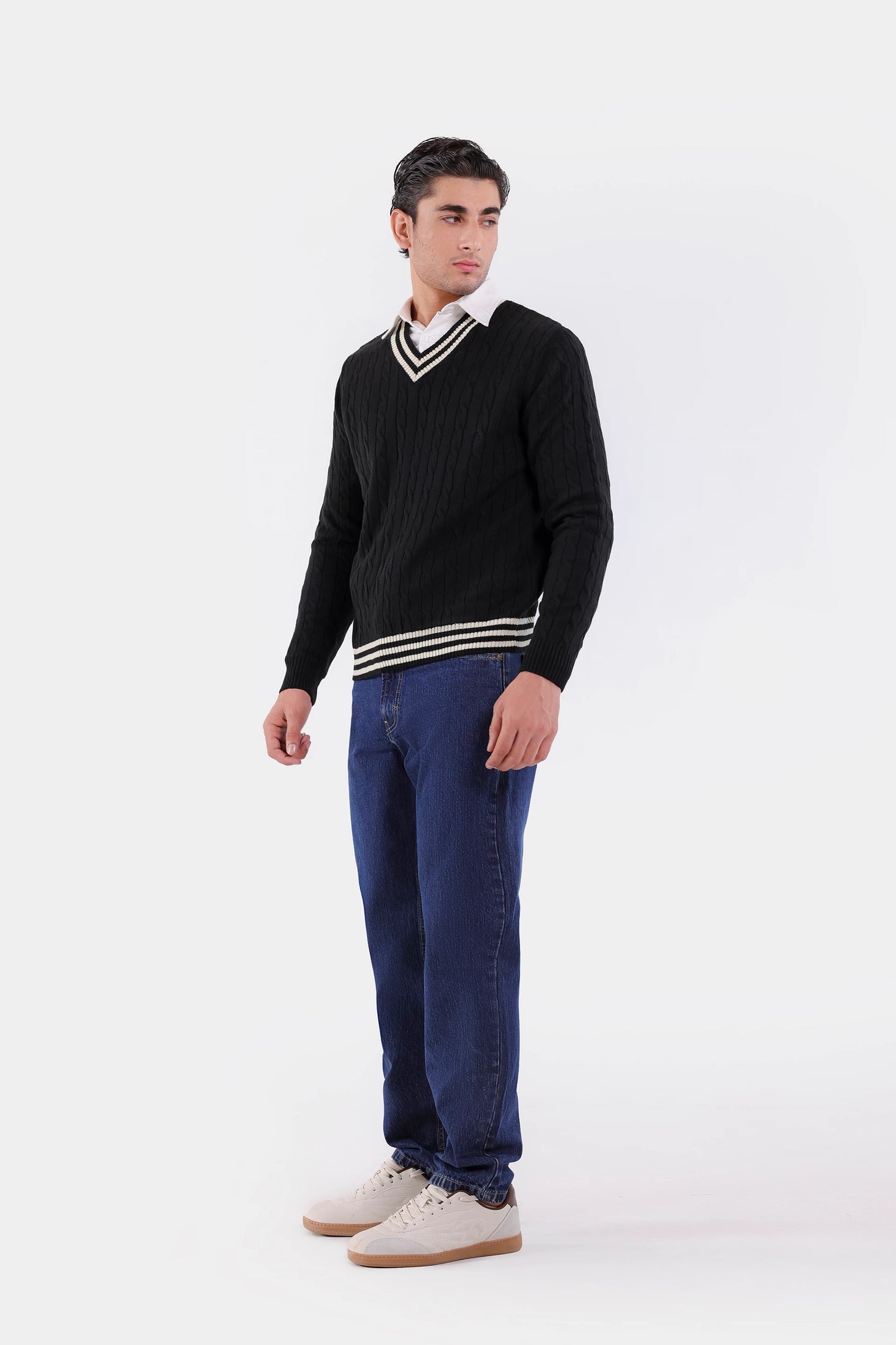 Classic Cable Knit Sweater - Cougar Clothing