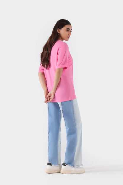 Turn Up Sleeve Graphic T-Shirt - Cougar Clothing