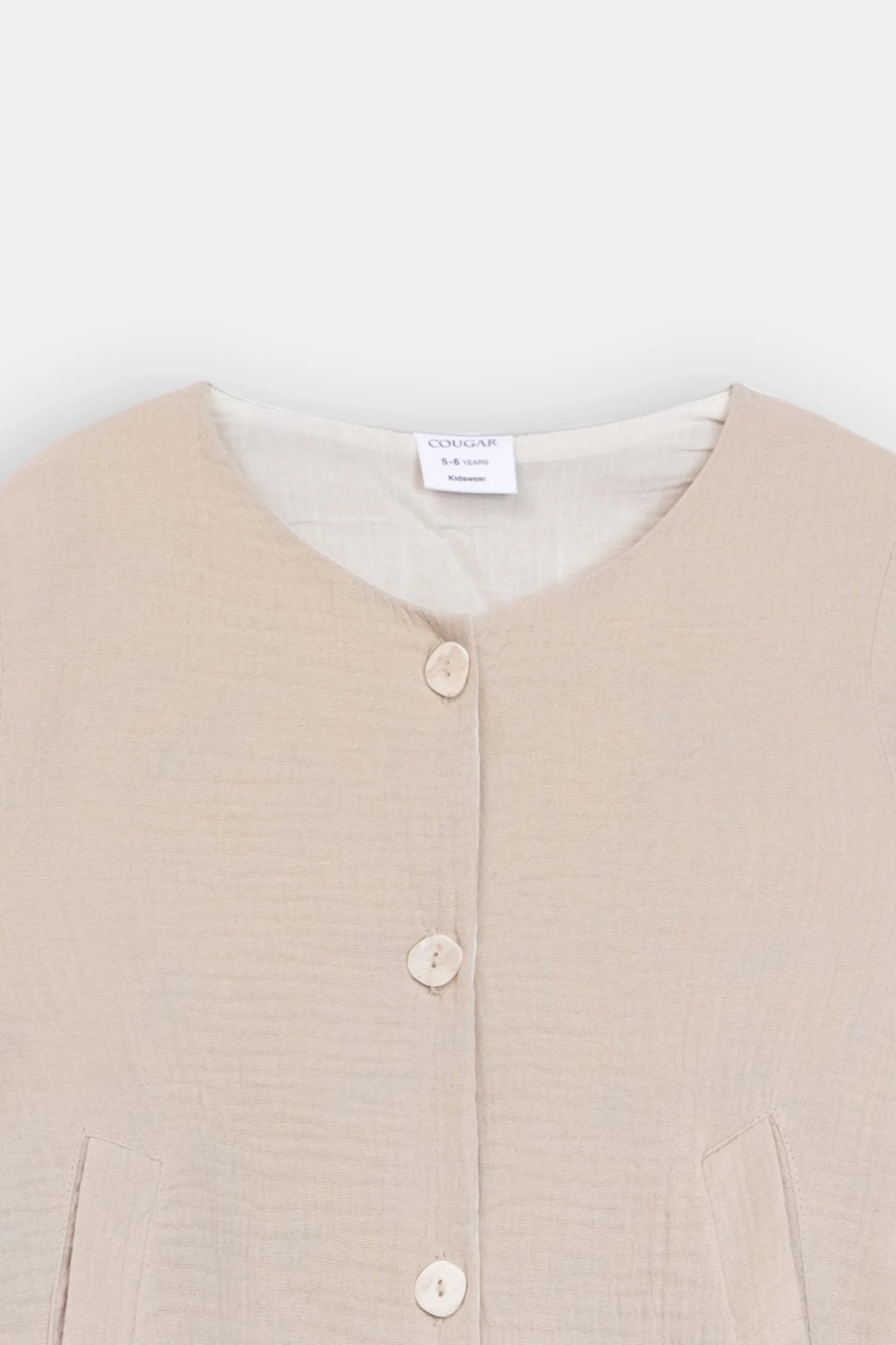 Button Top With Balloon Sleeves - Cougar Clothing