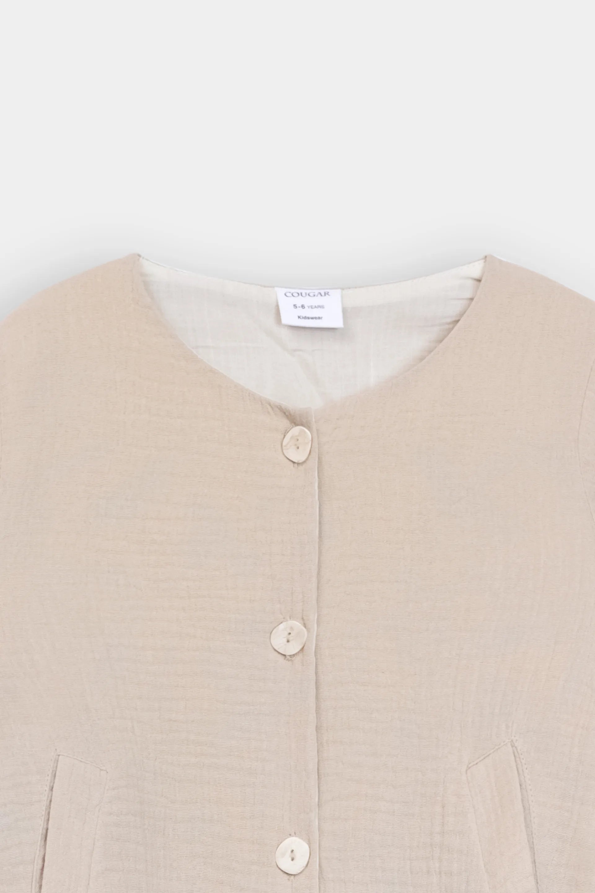 Button Top With Balloon Sleeves - Cougar Clothing