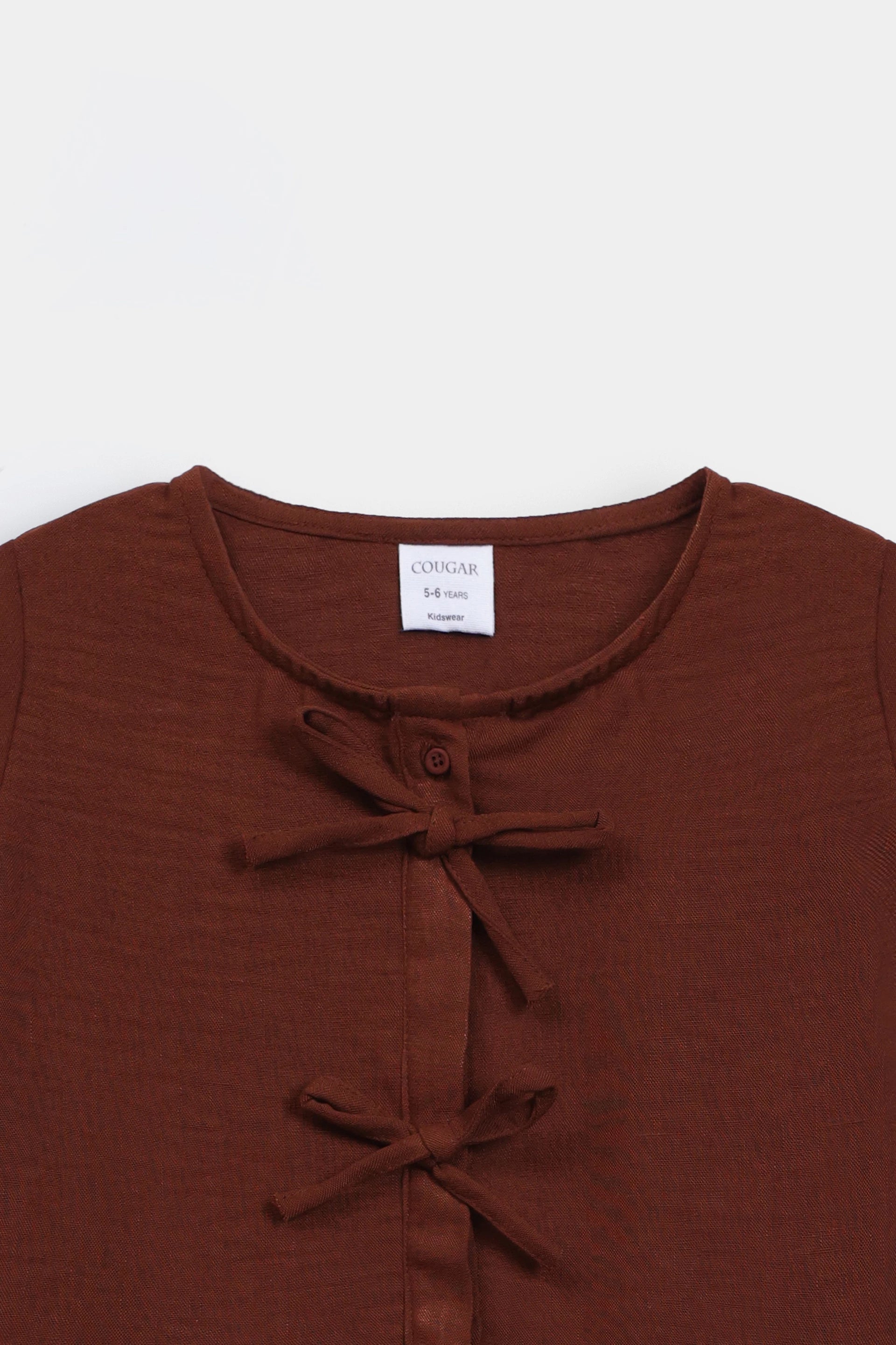 Irish Cotton Top With Bows - Cougar Clothing