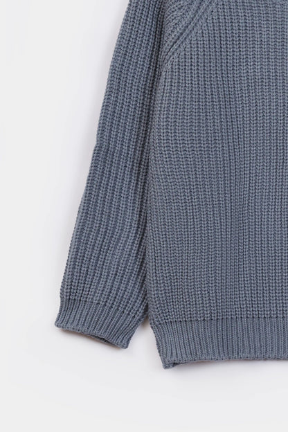 Roll Neck Purl Knit Sweater - Cougar Clothing