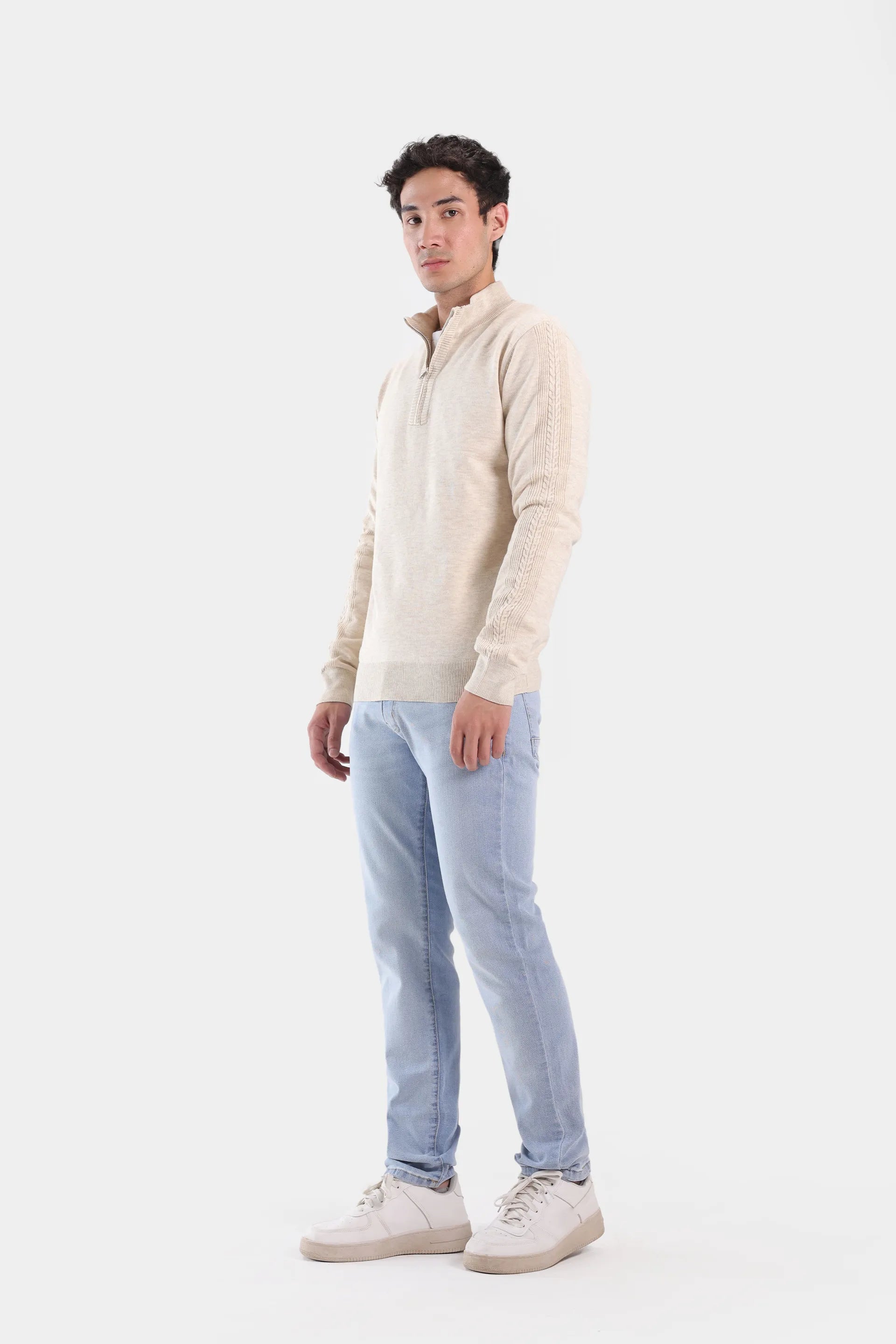 Quarter Zip Sweater - Cougar Clothing