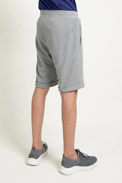 Grey Folded Hem Shorts