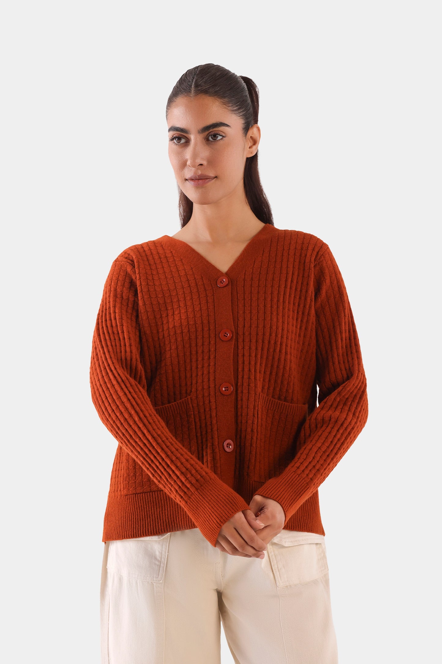 Textured Knit Cardigan