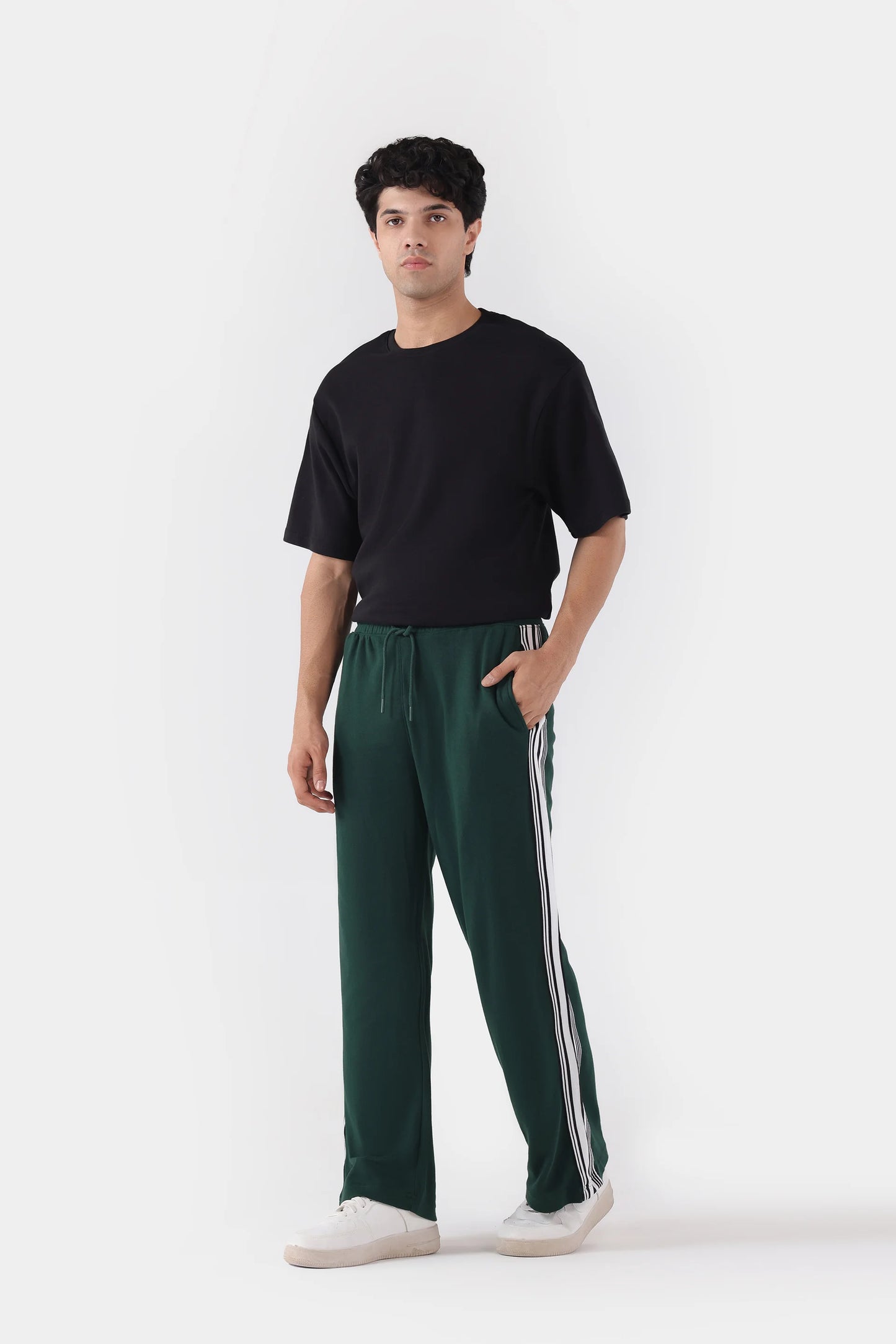 Straight Side Striped Trousers - Cougar Clothing