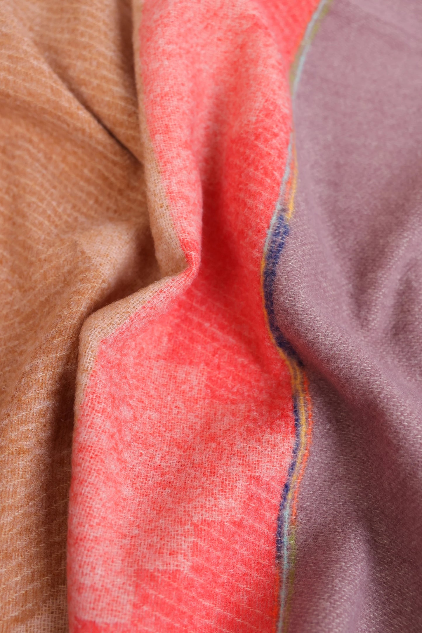 Color Block Knitted Shawl