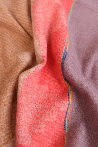 Color Block Knitted Shawl