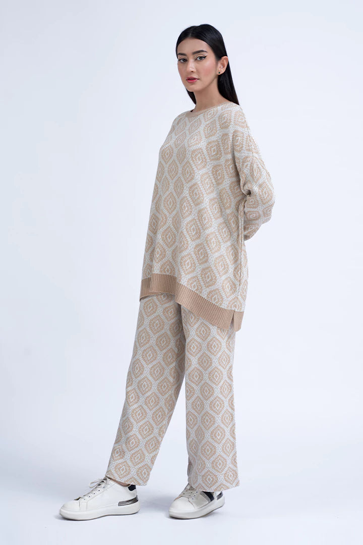 Skin Patterned Knit Co-Ord Set