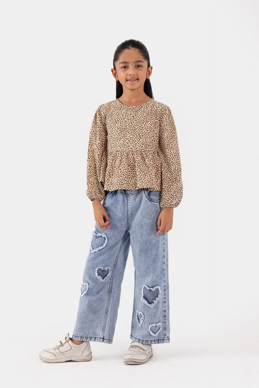 Cheetah Print Peplum - Cougar Clothing