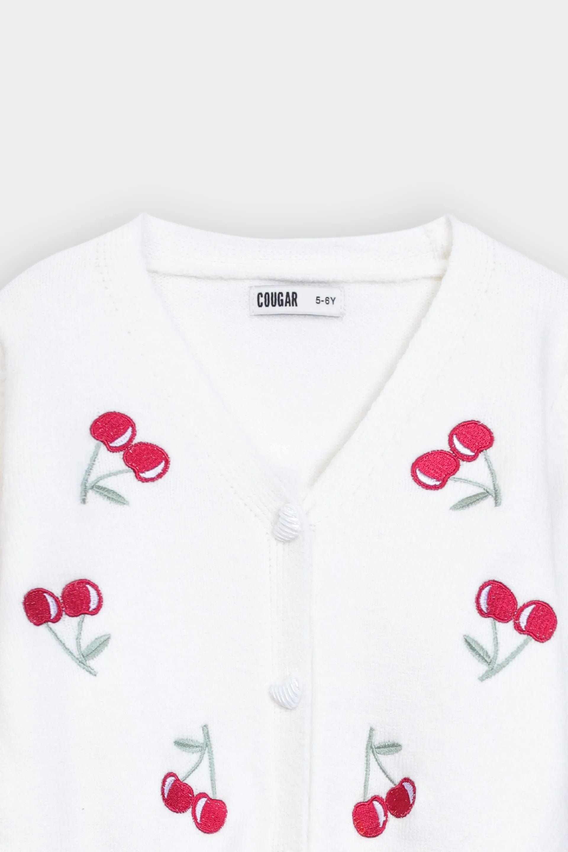 Cherry Pattern Cardigan - Cougar Clothing