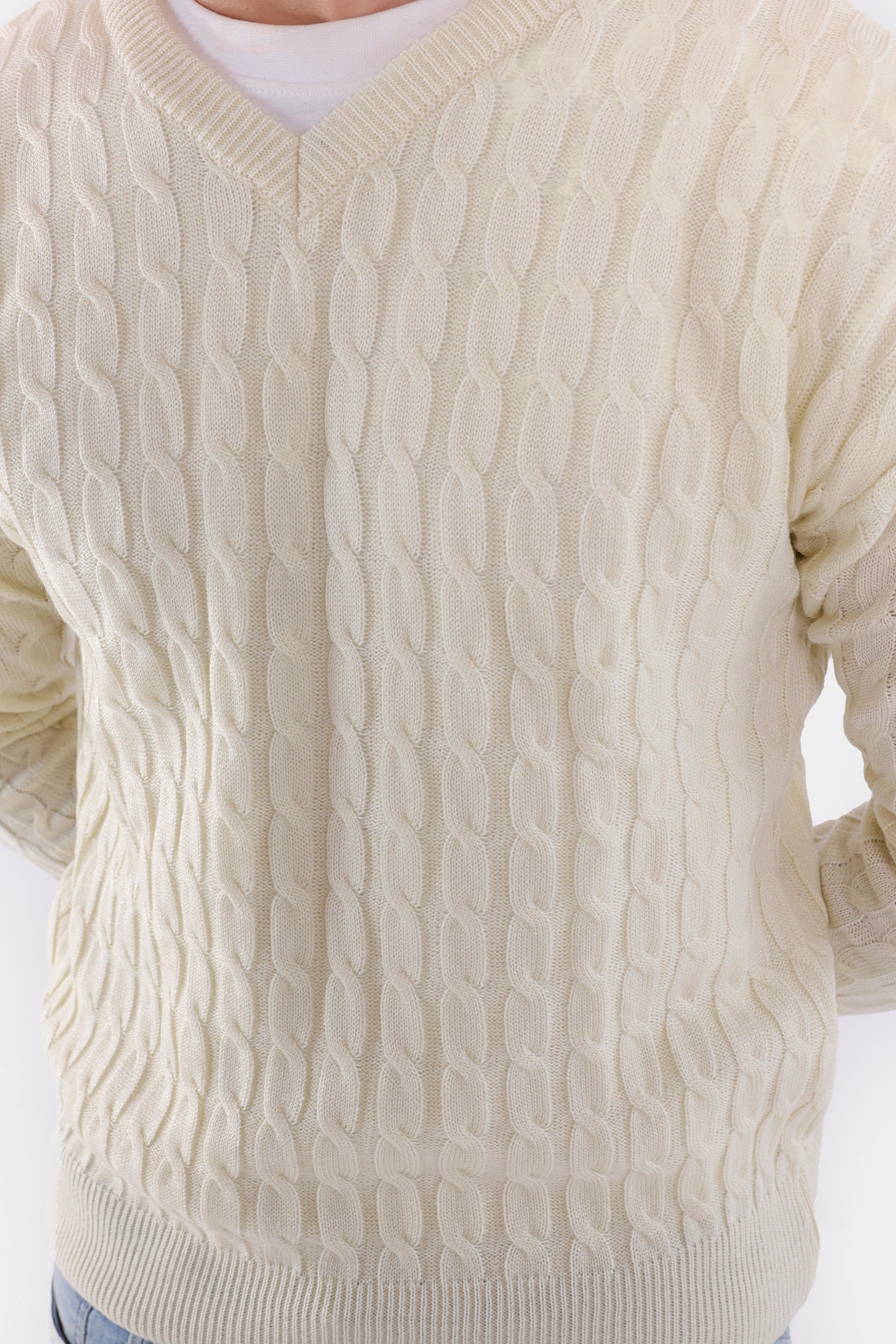 Cable Knit Sweater - Cougar Clothing