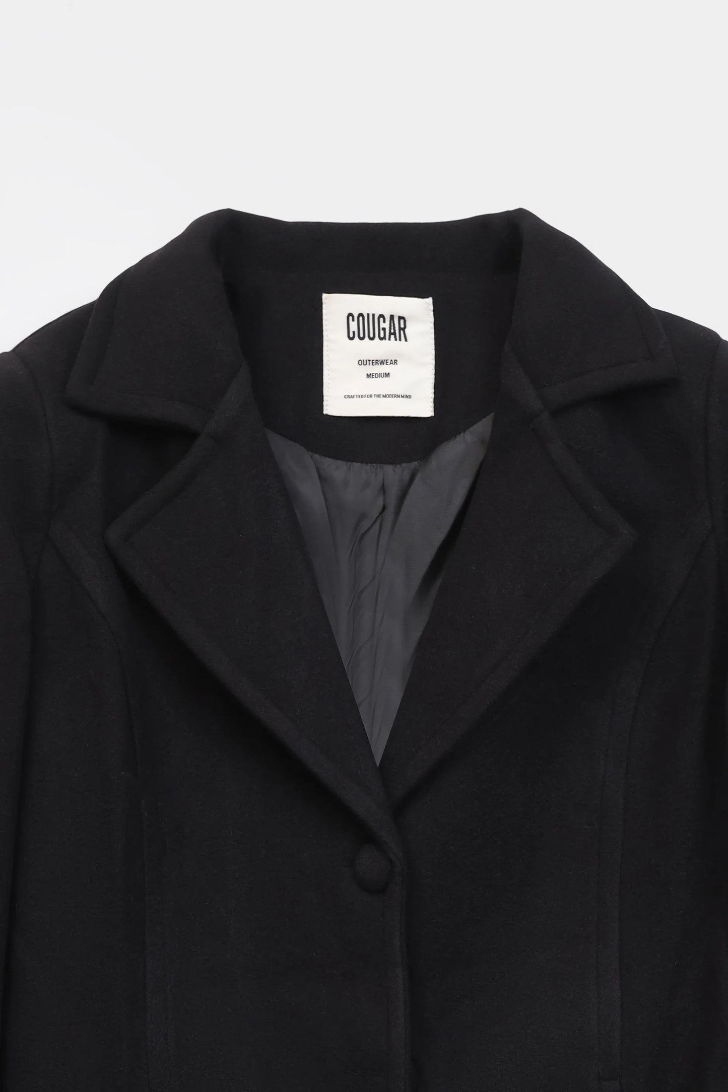 Single Breasted Mid-Length Coat - Cougar Clothing