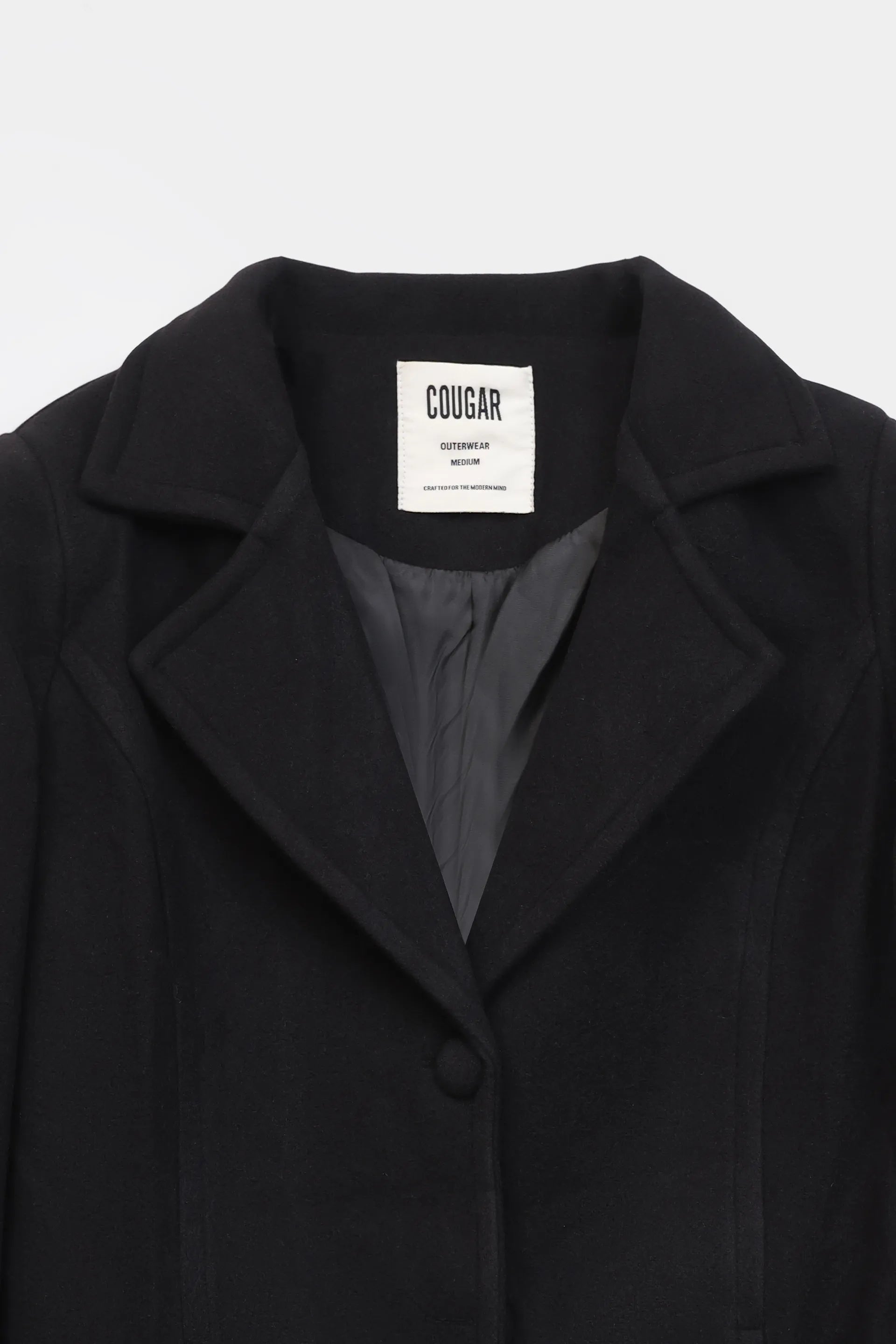 Single Breasted Mid-Length Coat - Cougar Clothing