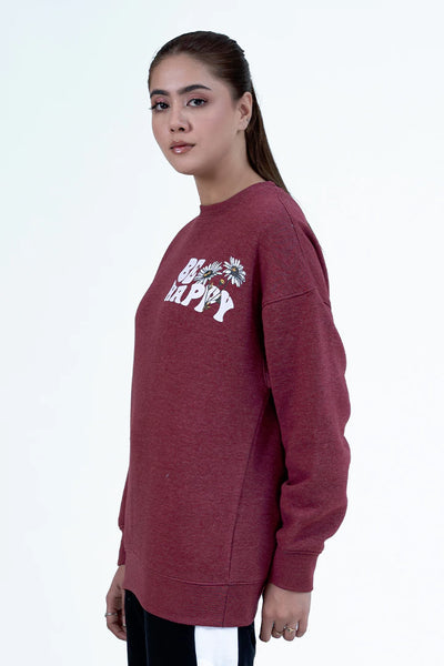 Oversized Scripted Sweatshirt