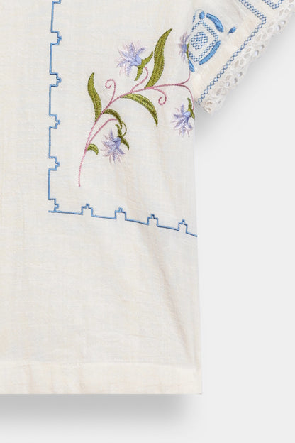 Cross Hatch Cotton Embroidered Shirt - Cougar Clothing