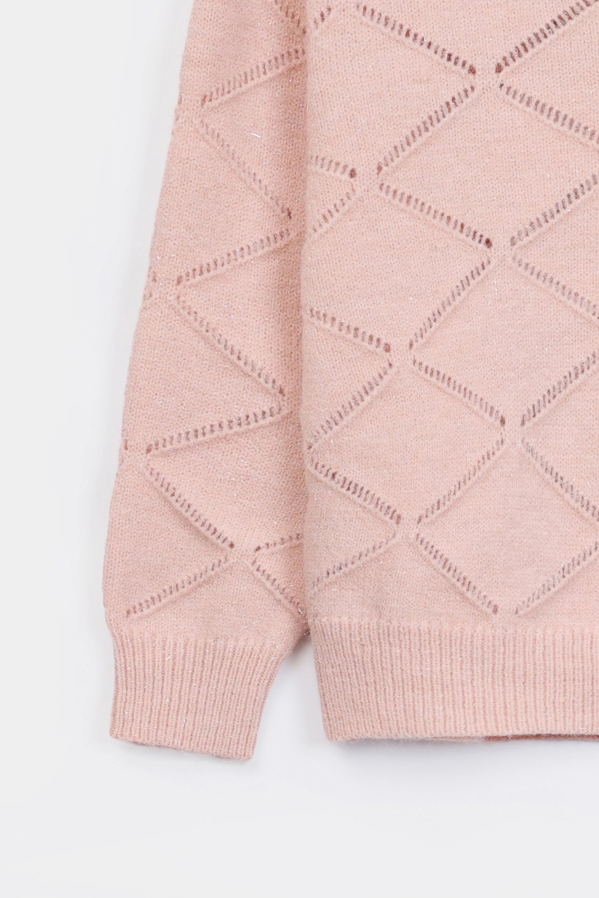 Diamond Knit Pattern Sweater - Cougar Clothing